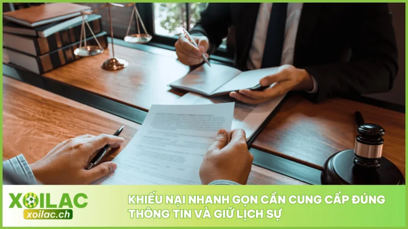 Khiếu nại nhanh gọn cần cung cấp đúng thông tin và giữ lịch sự