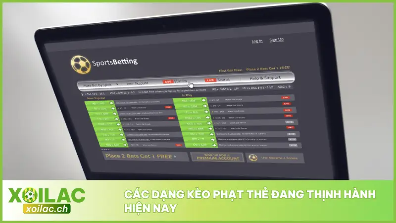 Kèo phạt thẻ còn có nhiều biến thể khác nhau để phục vụ mọi gu cá cược