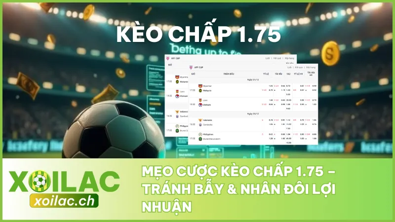 Mẹo Cược Kèo Chấp 1.75 - Tránh Bẫy & Nhân Đôi Lợi Nhuận 